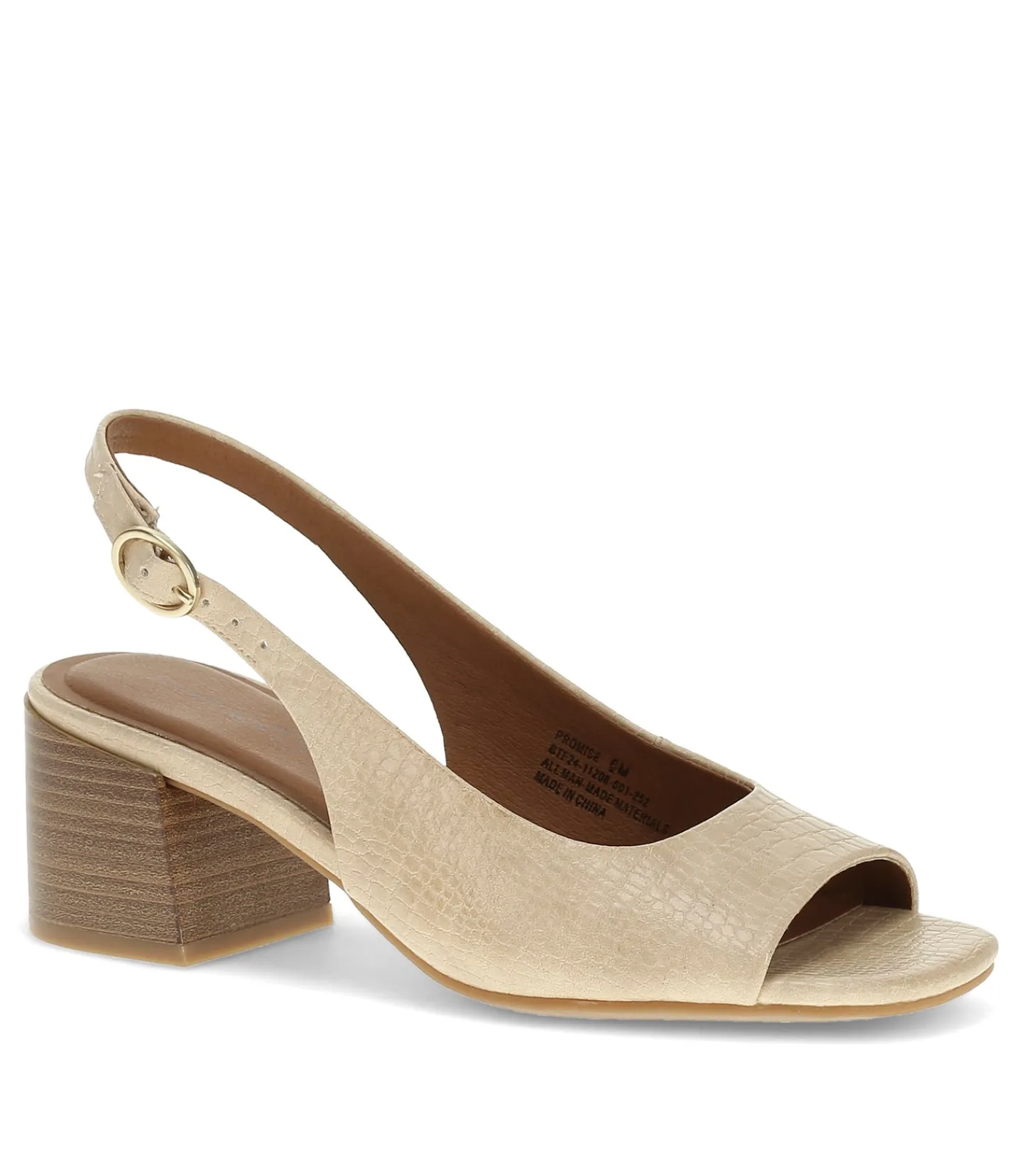 Baretraps Dress Shoes^Promise Peep Toe Slingback Pump Buff