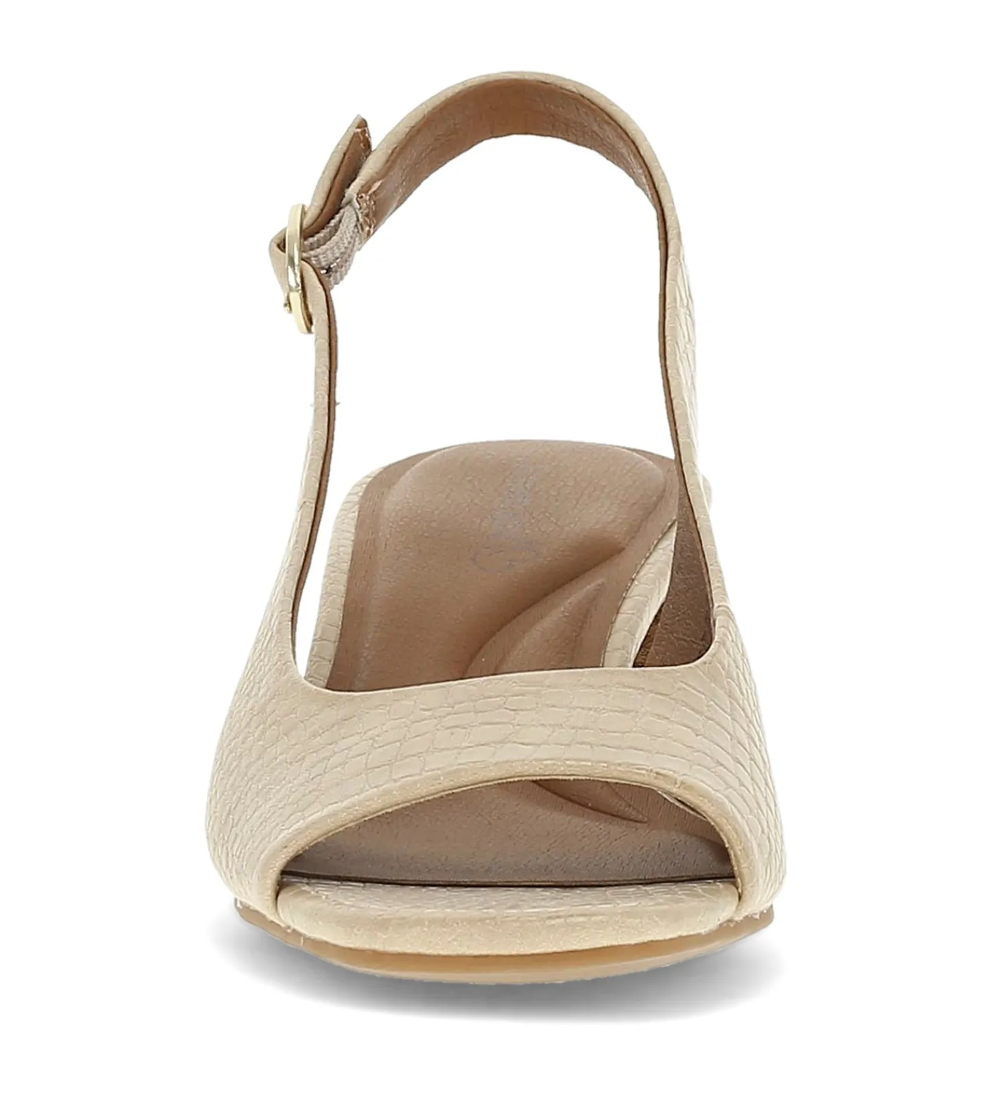 Baretraps Dress Shoes^Promise Peep Toe Slingback Pump Buff