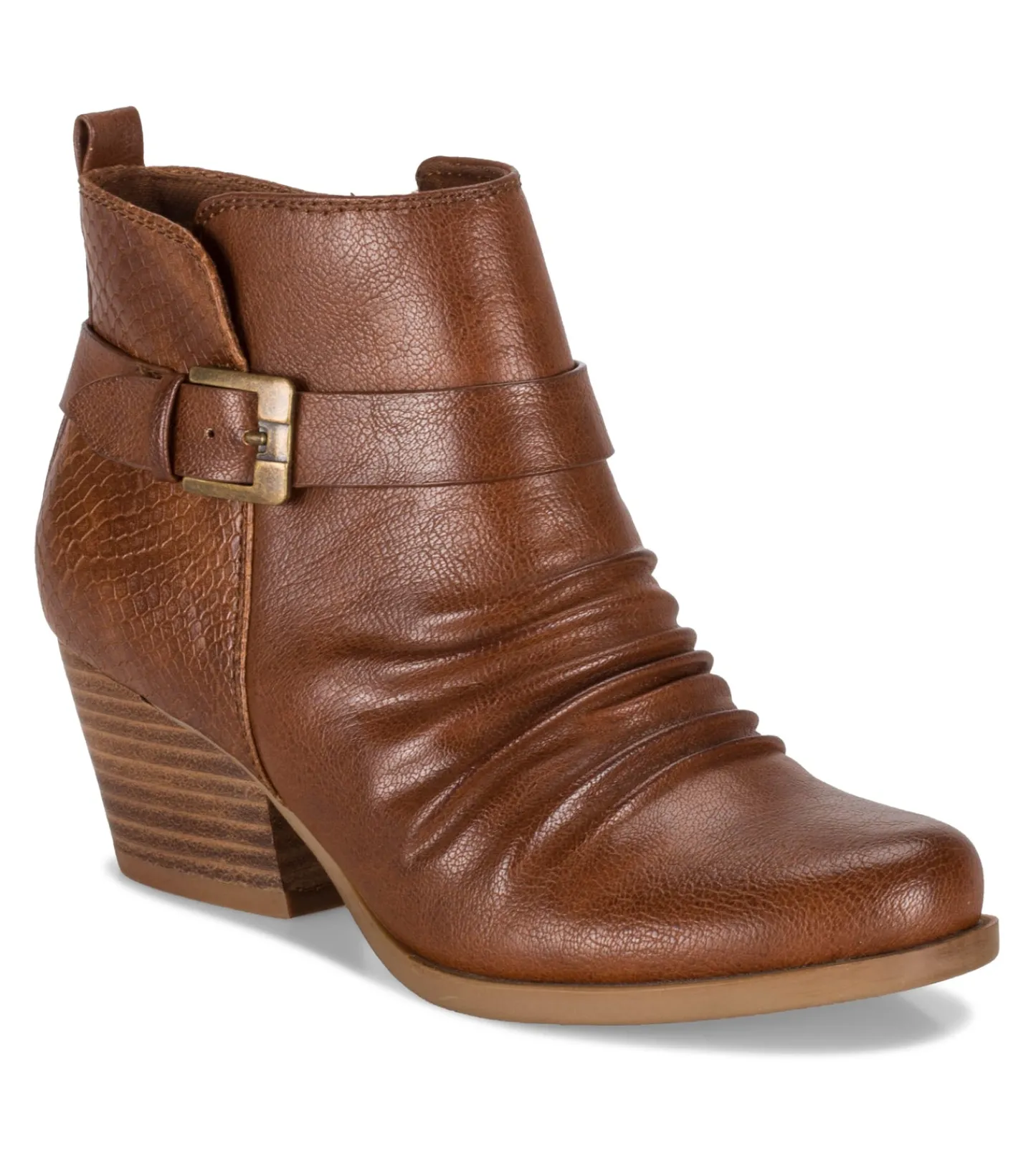 Baretraps Booties^Rebel Block Heel Bootie Cognac