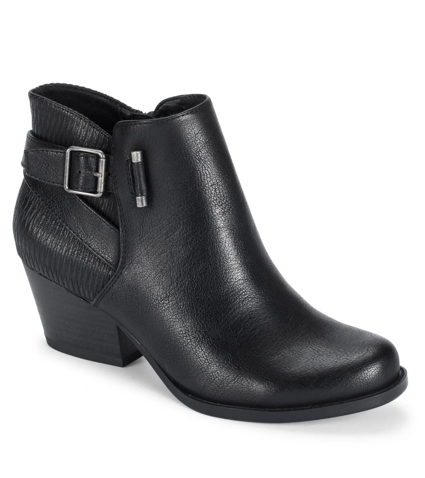 Baretraps Booties^Reggie Block Heel Bootie BlackWaveEmboss