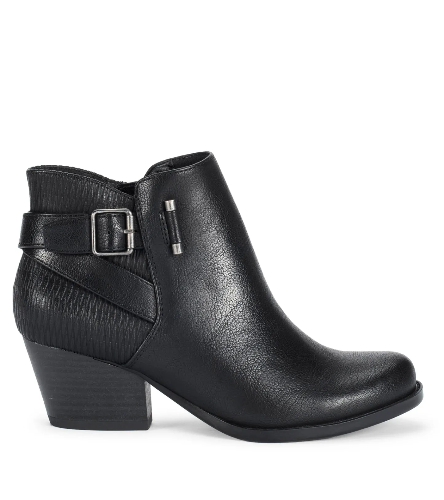 Baretraps Booties^Reggie Block Heel Bootie BlackWaveEmboss
