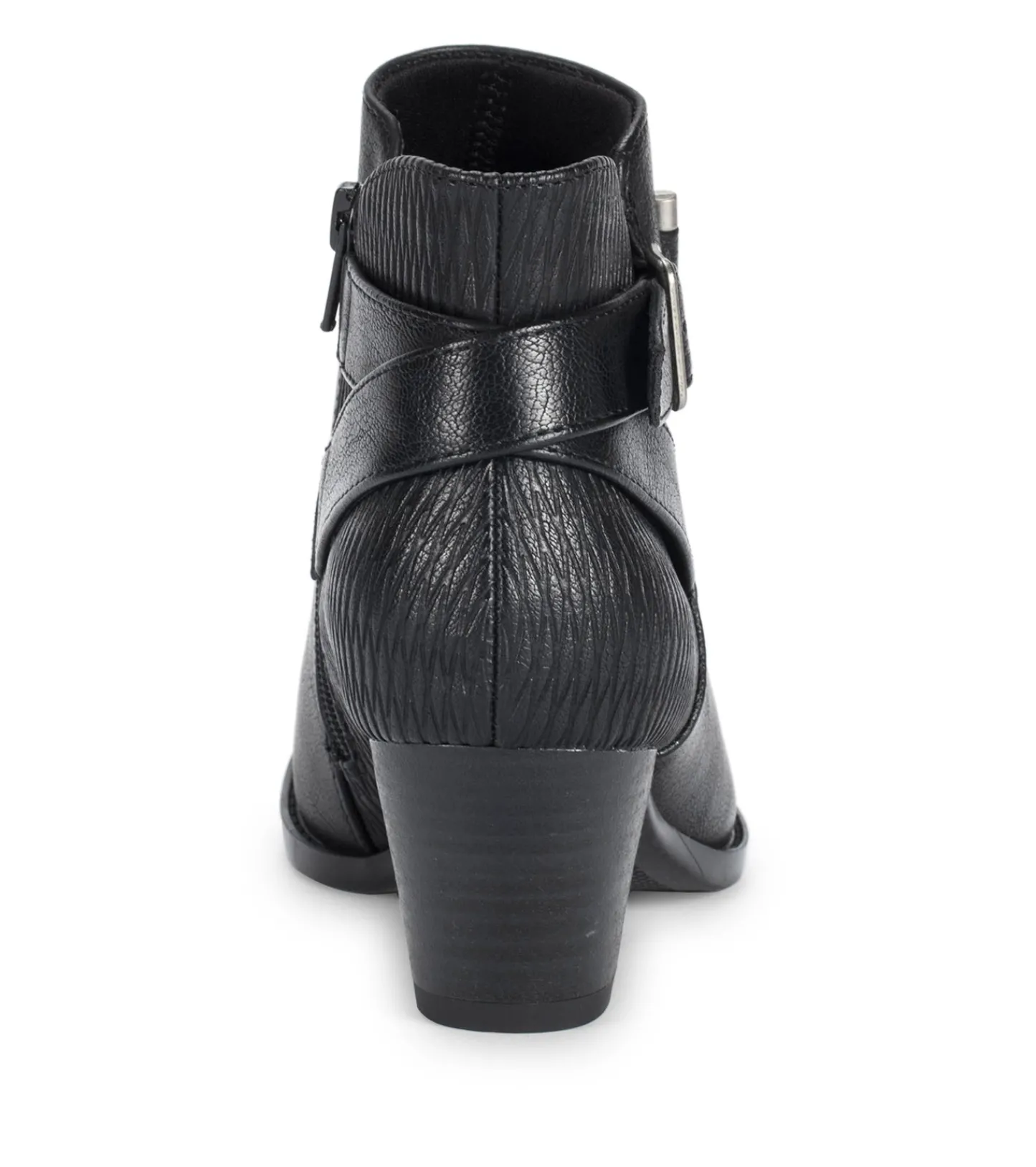 Baretraps Booties^Reggie Block Heel Bootie BlackWaveEmboss