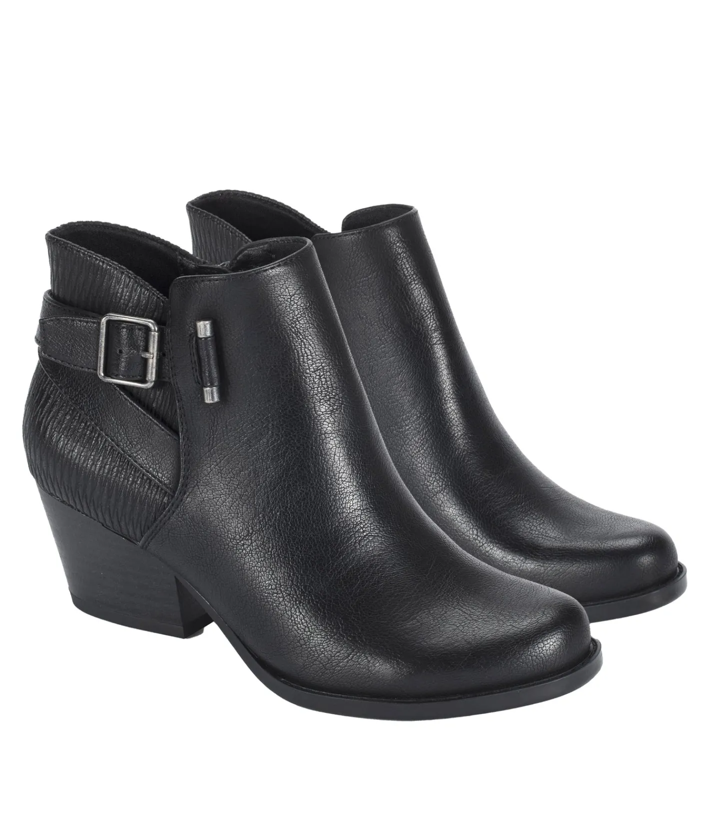 Baretraps Booties^Reggie Block Heel Bootie BlackWaveEmboss