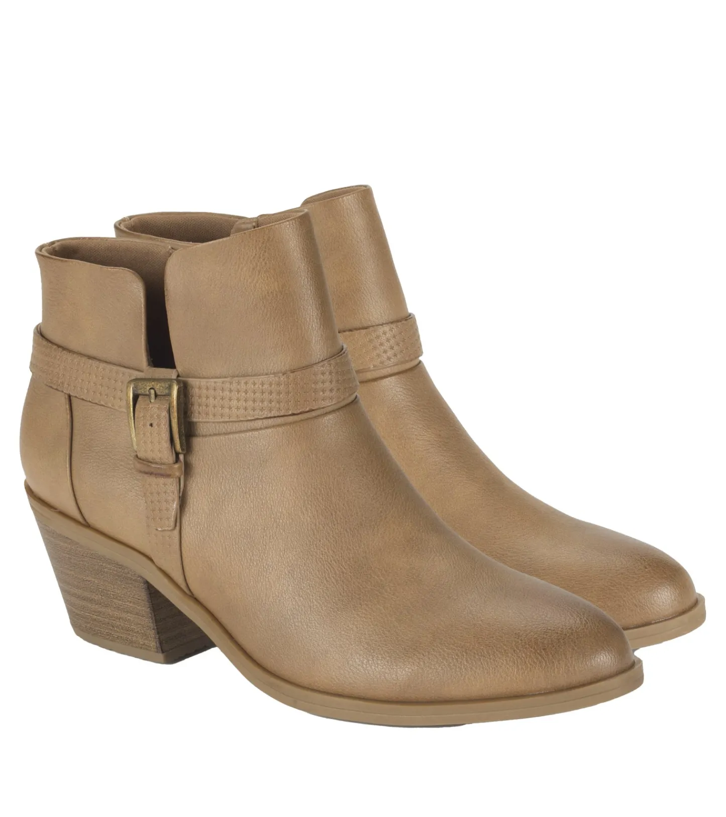 Baretraps Booties^Santos Block Heel Bootie SaltedCaramel