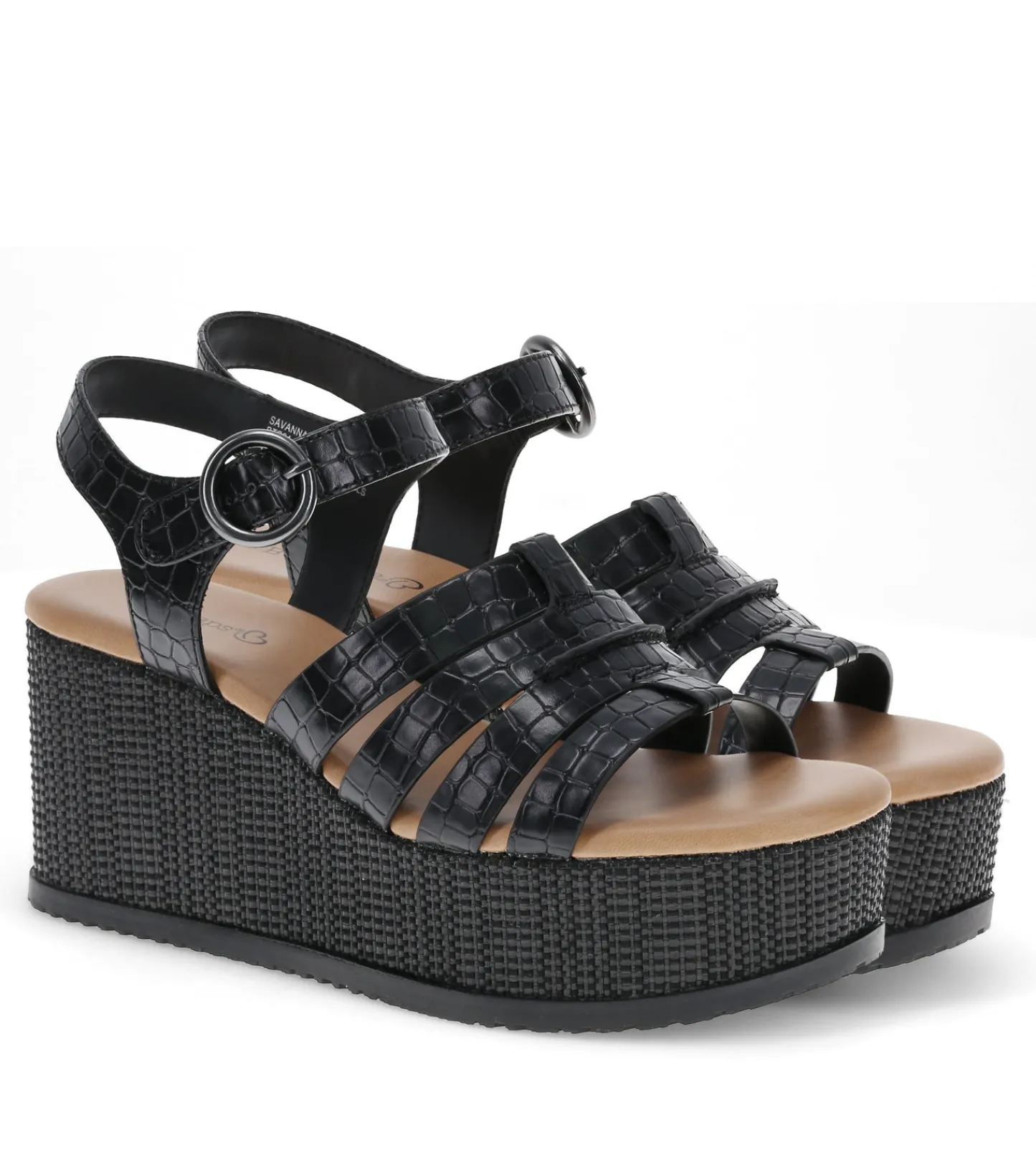 Baretraps Wedge Sandals^Savannah Wedge Sandal Black
