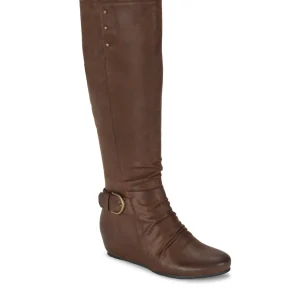 Baretraps Knee High Boots^Scarlett Tall Wedge Boot BrushBrown