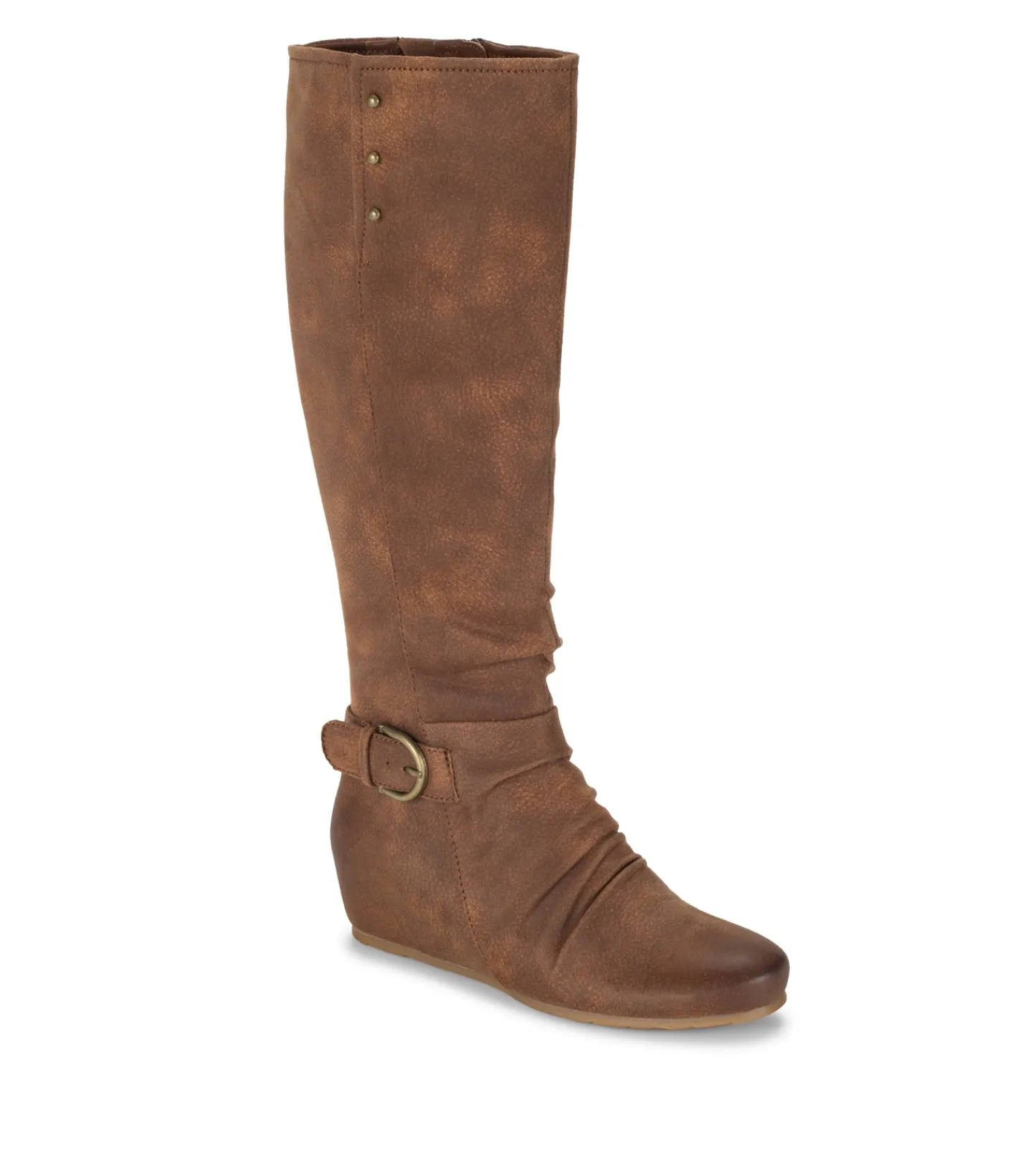 Baretraps Knee High Boots^Scarlett Tall Wedge Boot Cashew