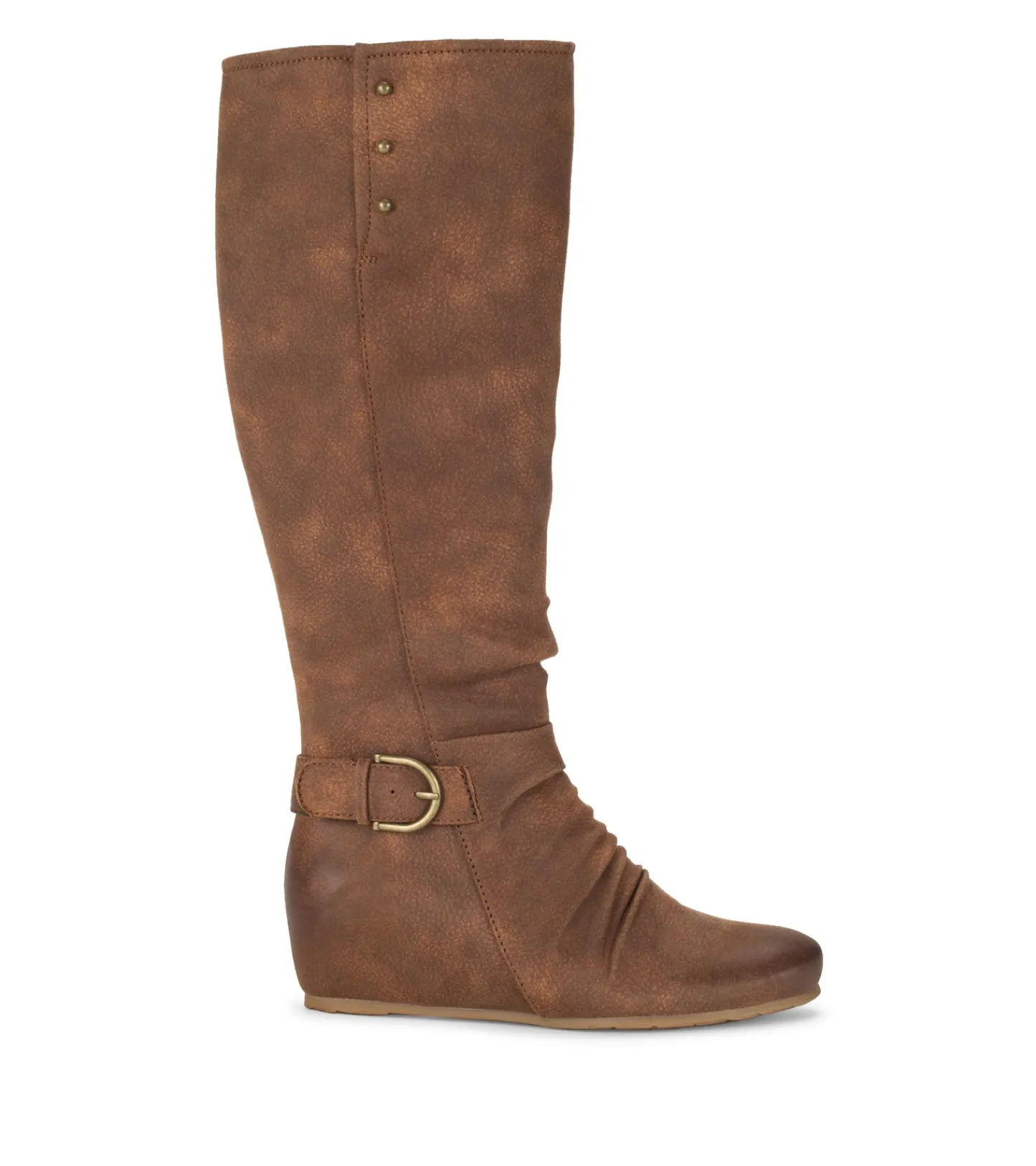 Baretraps Knee High Boots^Scarlett Tall Wedge Boot Cashew
