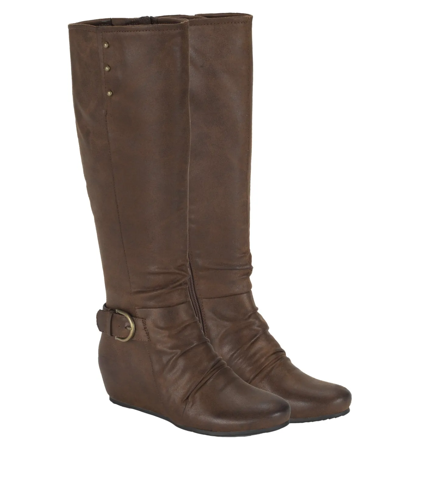 Baretraps Knee High Boots^Scarlett Tall Wedge Boot BrushBrown