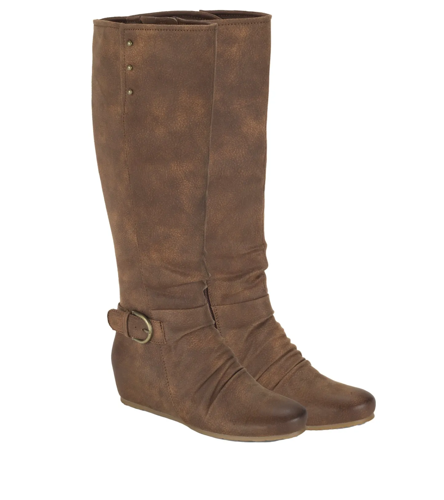 Baretraps Knee High Boots^Scarlett Tall Wedge Boot Cashew