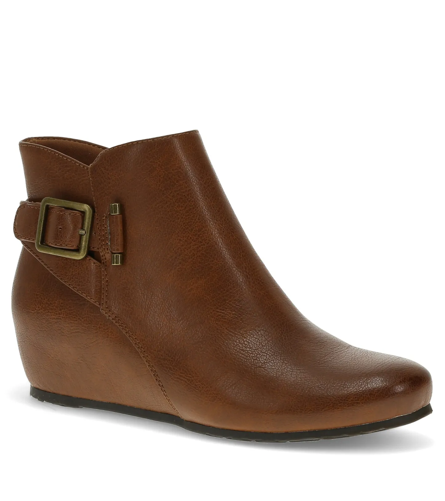 Baretraps Booties^Serena Wedge Bootie Cognac