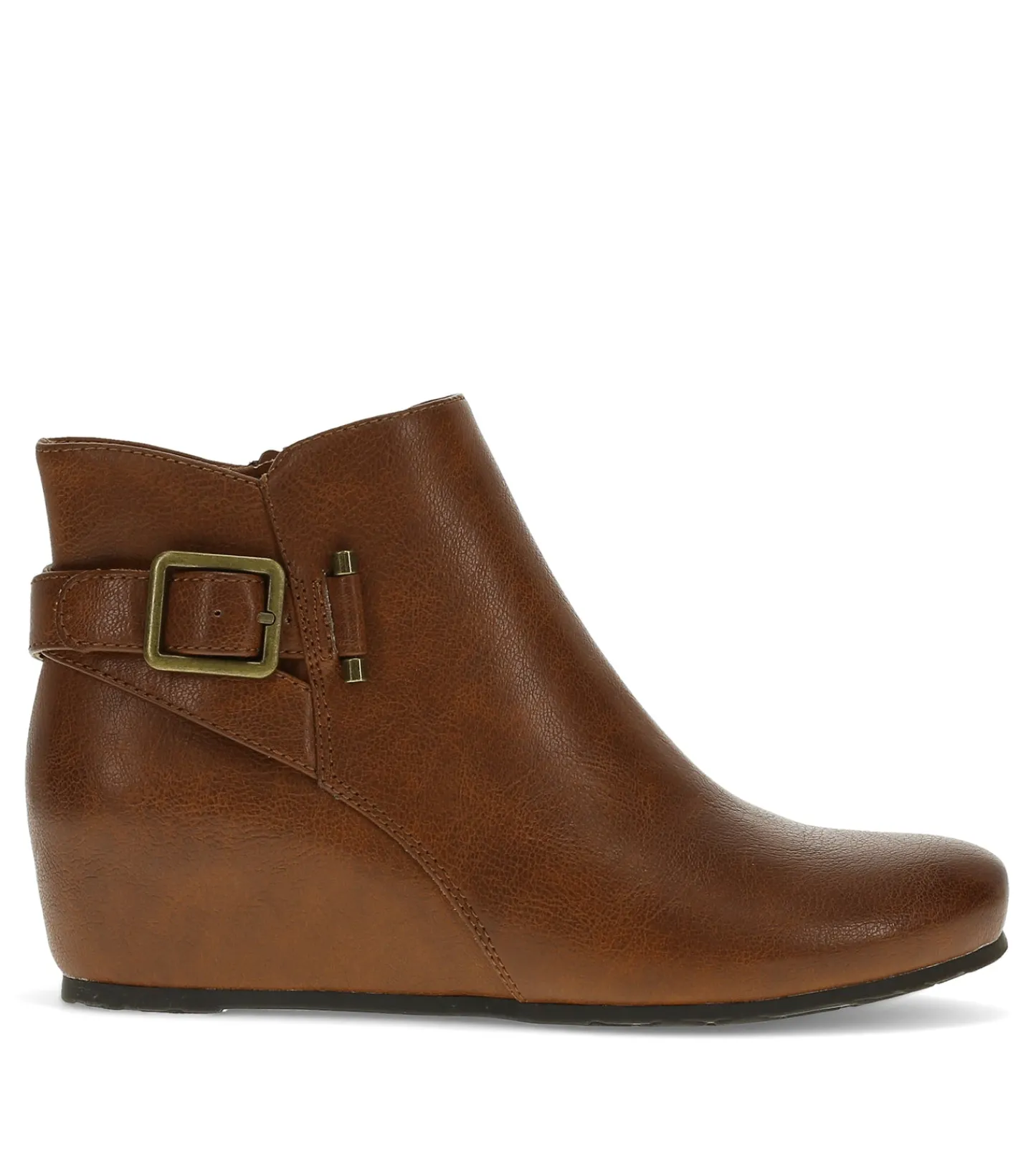 Baretraps Booties^Serena Wedge Bootie Cognac