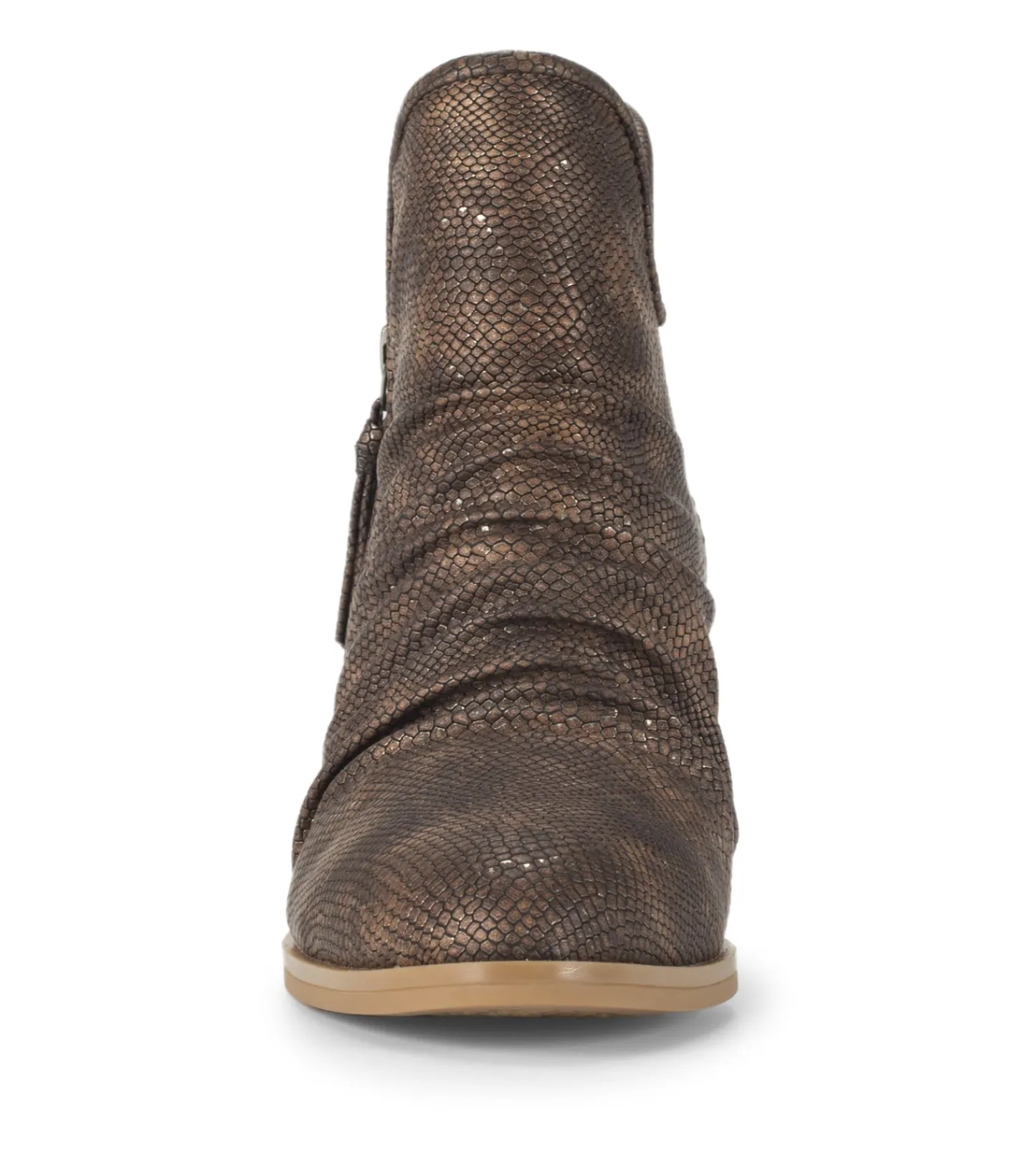 Baretraps Booties^Serenity Block Heel Bootie TaupeMetallic