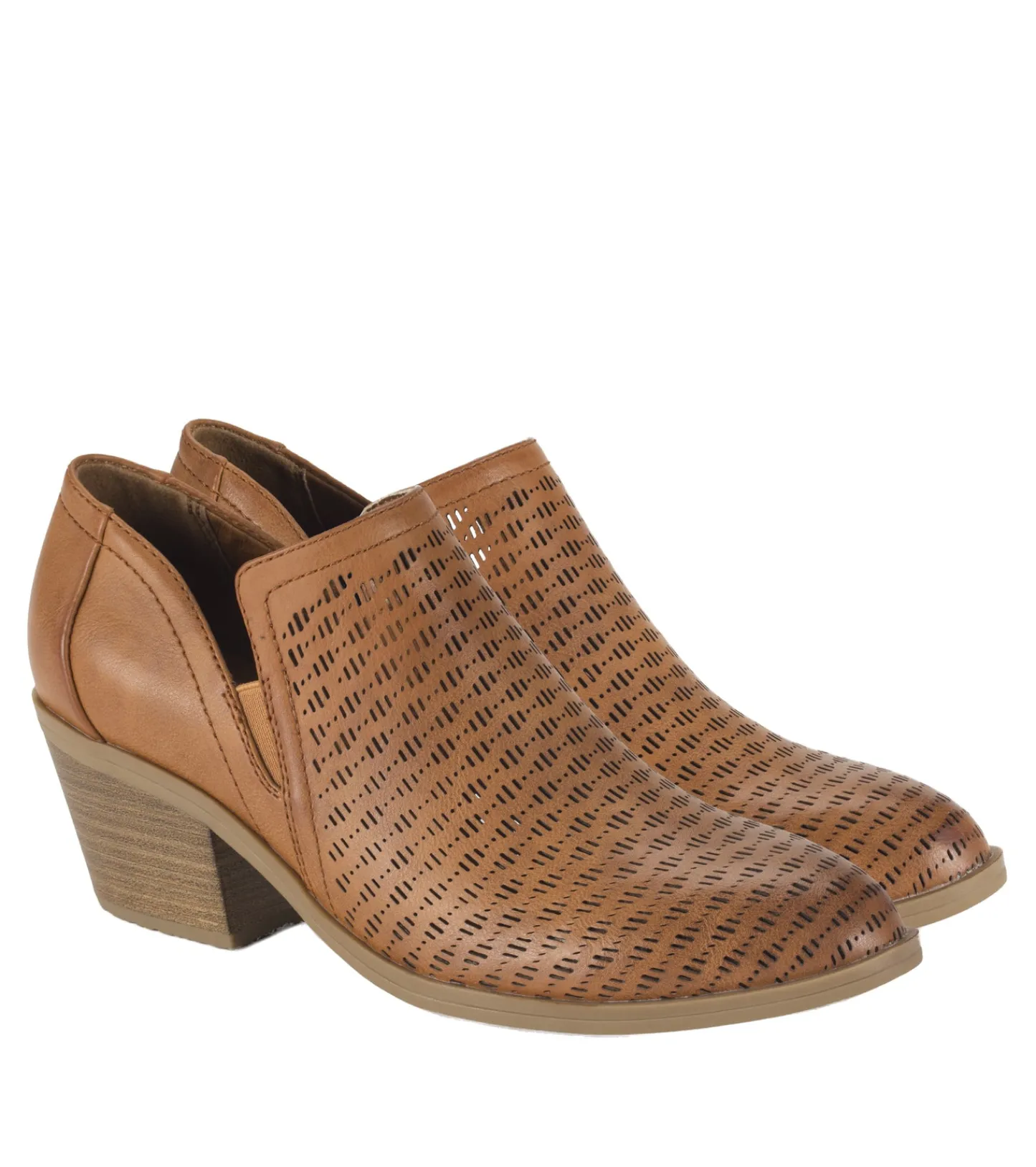 Baretraps Booties^Slaine Ankle Bootie Cognac