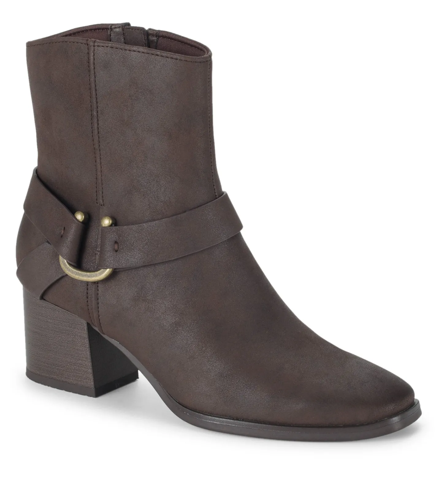 Baretraps Booties^Tiana Block Heel Bootie DarkBrown