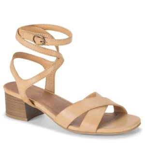 Baretraps Classic Comfort Sandals^Valerie Block Heel Sandal Natural