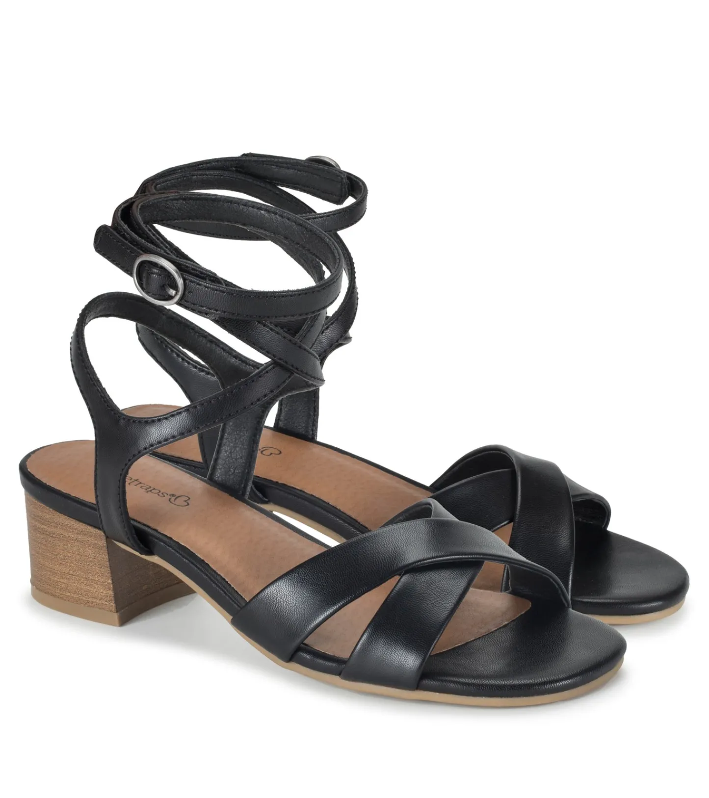 Baretraps Classic Comfort Sandals^Valerie Block Heel Sandal Black