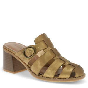 Baretraps Classic Comfort Sandals^Whitnie Block Heel Sandal OldGold