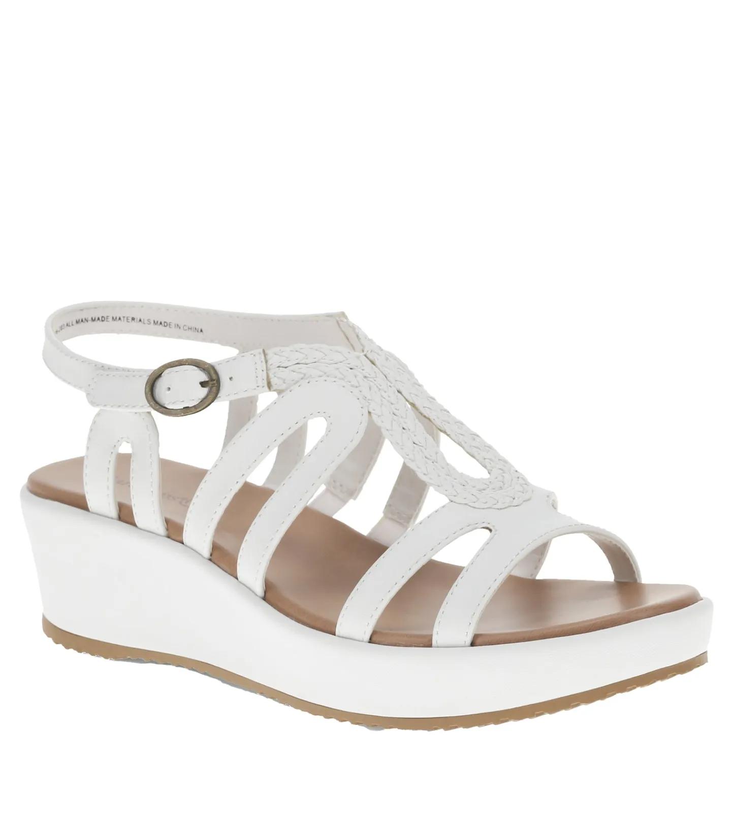 Baretraps Wedge Sandals^Wilma Wedge Sandal White