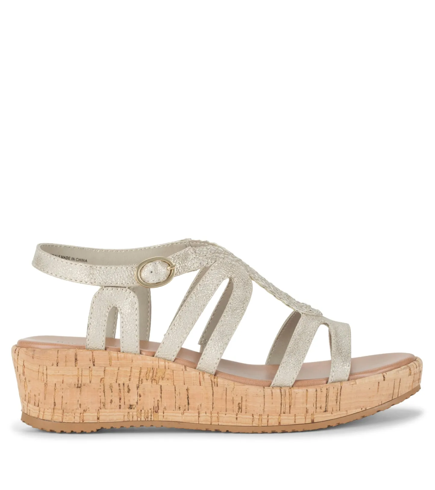 Baretraps Wedge Sandals^Wilma Wedge Sandal Champagne