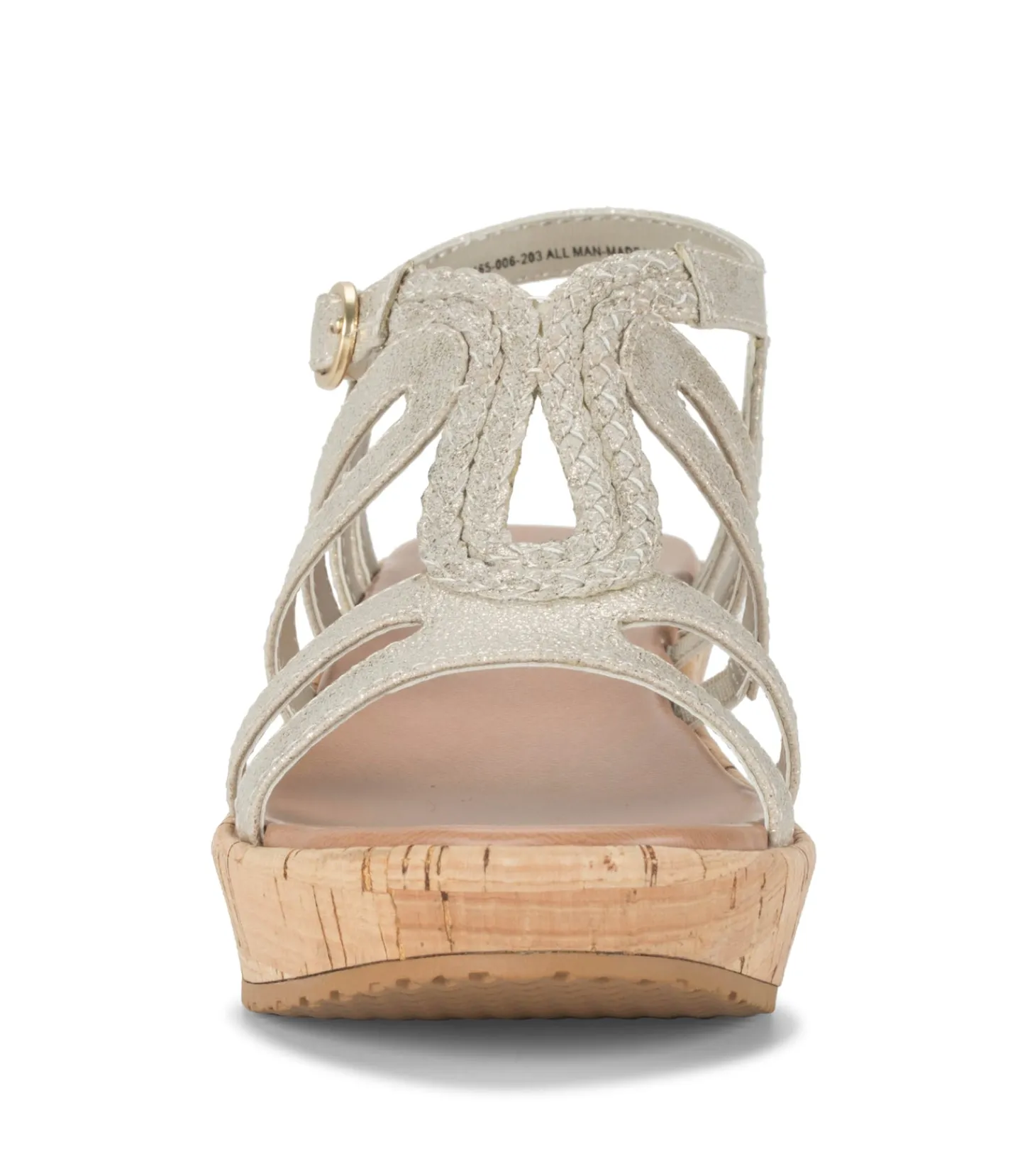 Baretraps Wedge Sandals^Wilma Wedge Sandal Champagne