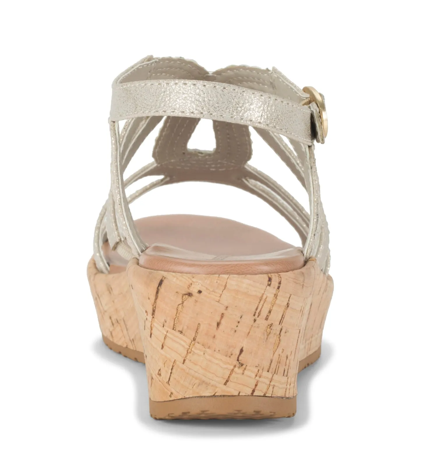 Baretraps Wedge Sandals^Wilma Wedge Sandal Champagne