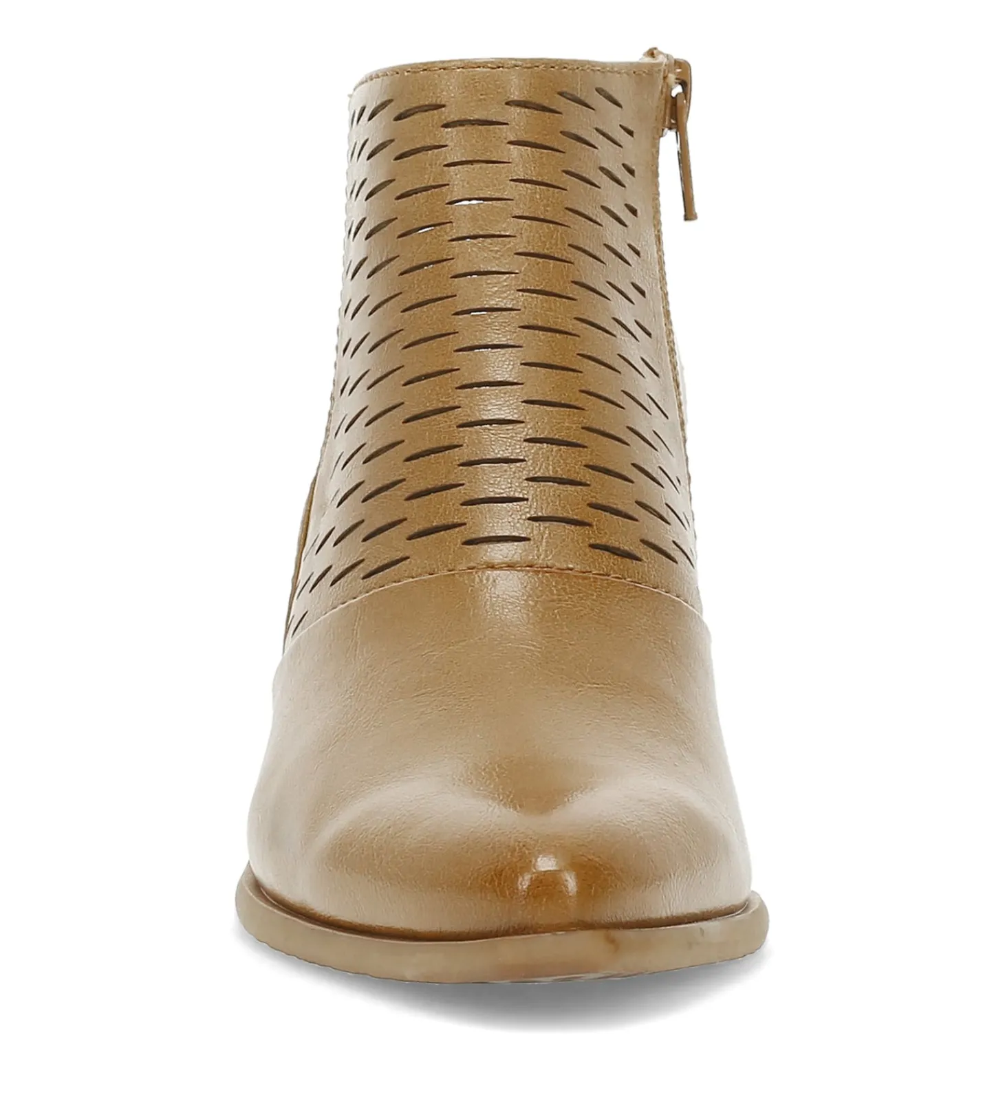Baretraps Booties^Yangley Block Heel Bootie LightAlmond