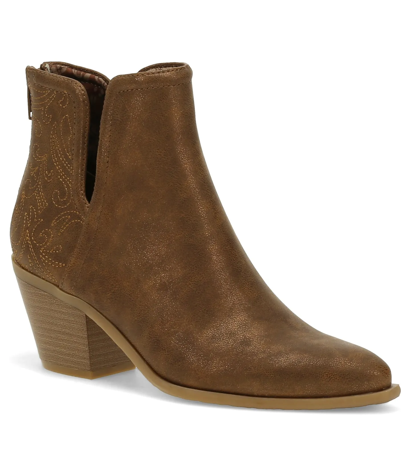 Baretraps Booties^Yara Block Heel Bootie Bronze